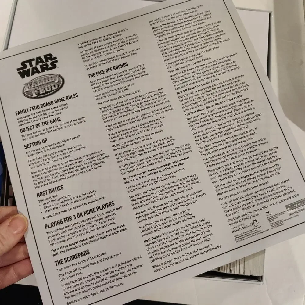 Star Wars Family Feud Game